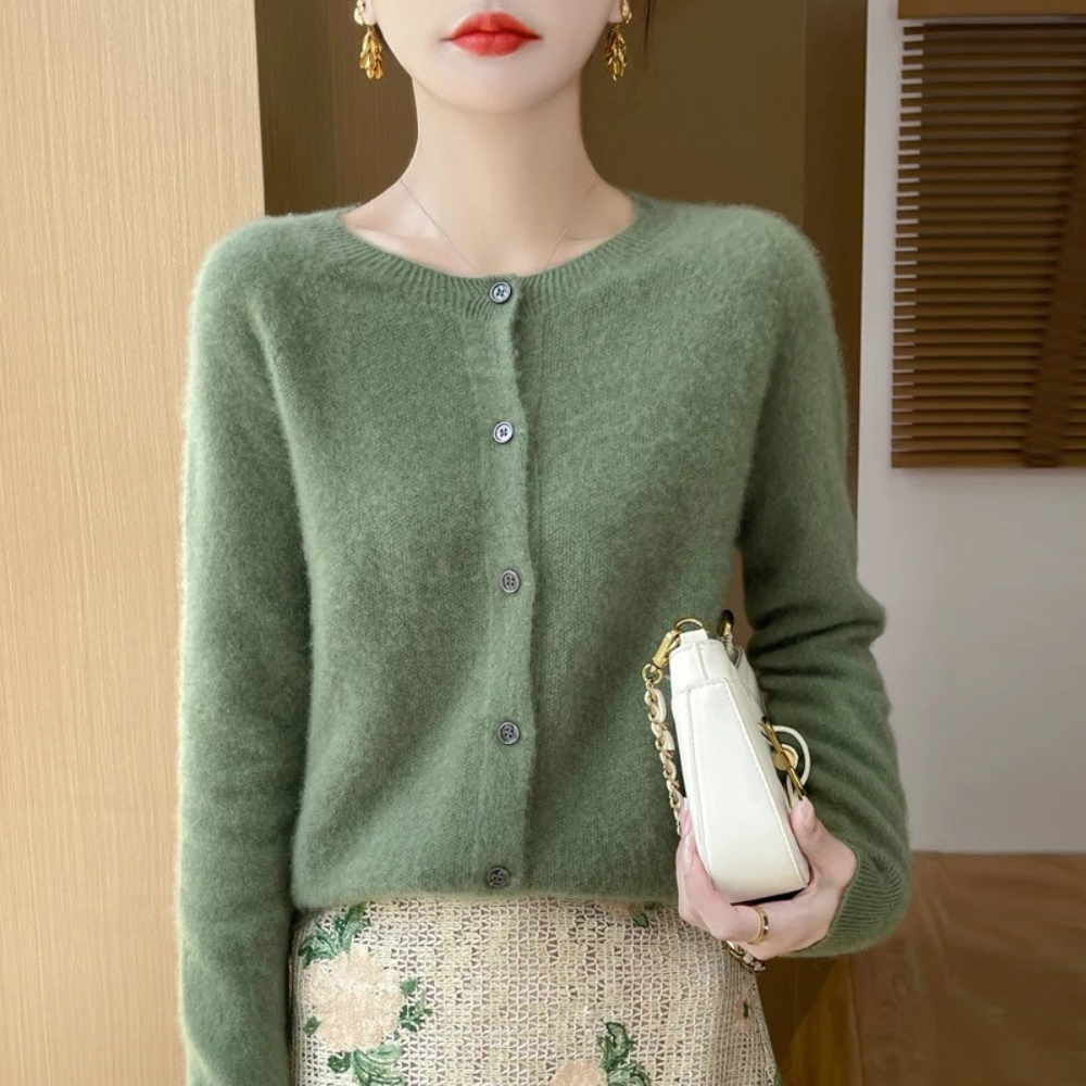 Amara - Zachte Merino Wol Cardigan