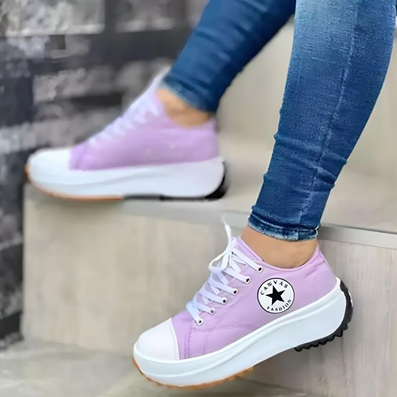 Lena Comfortabele Platform Sneakers – Trendy & Veelzijdig
