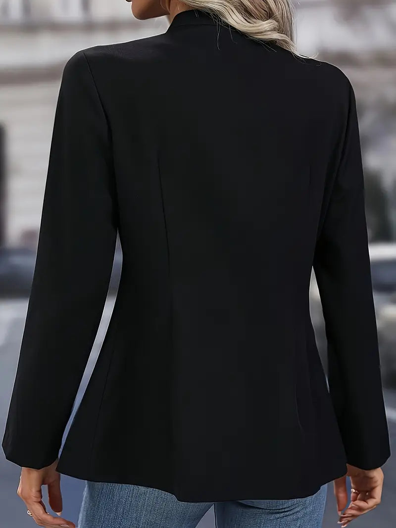 Sofia Luxe Blazer met Zilveren Knopen – Elegante Tailored Pasvorm voor Vrouwen
