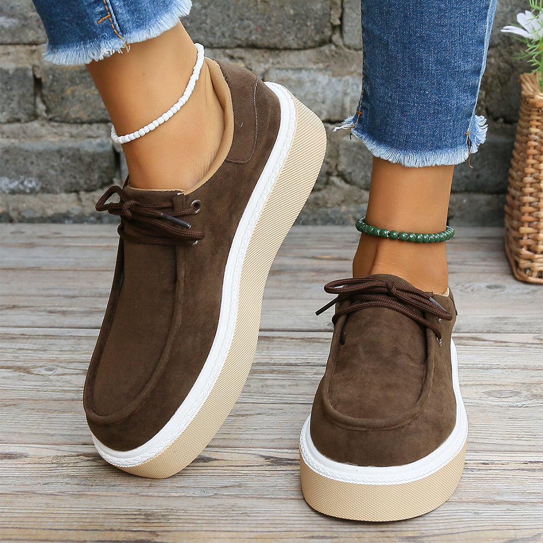 Emily Comfortabele Luxe Wedge Sneakers