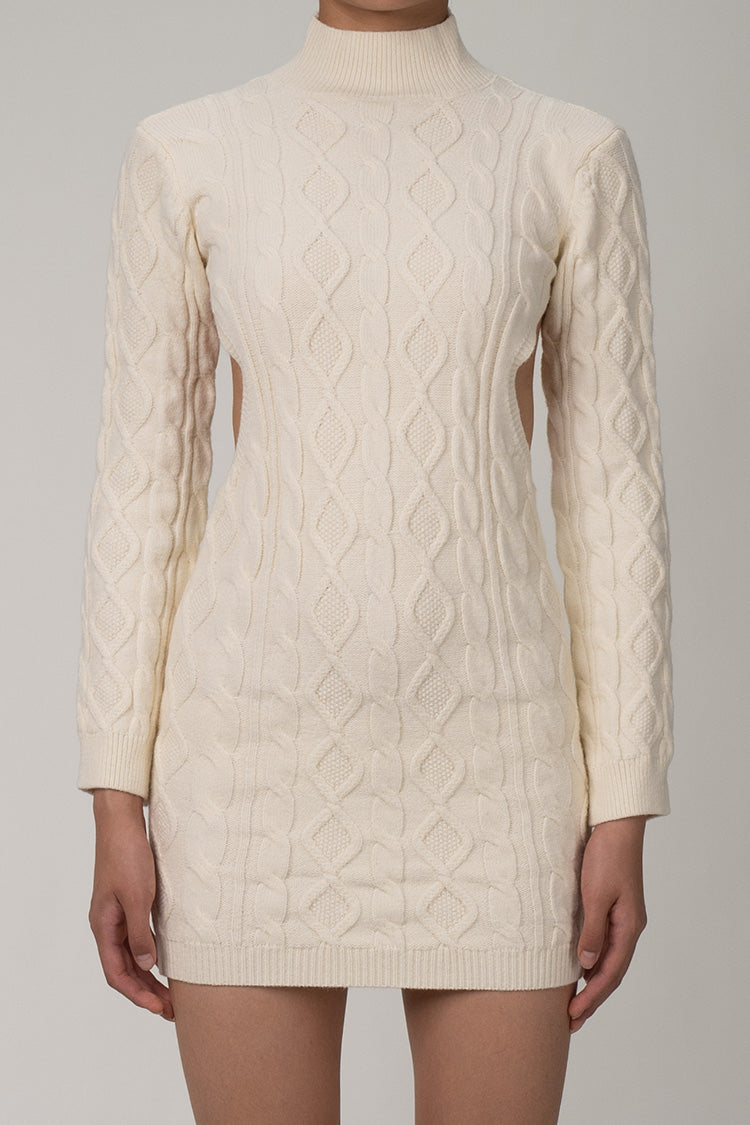 Celine Retro Gebreide Sweaterjurk
