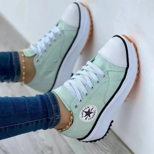 Lena Comfortabele Platform Sneakers – Trendy & Veelzijdig