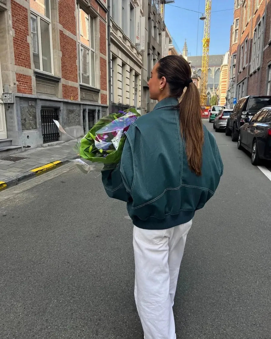 Emma Luxe Lederjacke met Modern Revers
