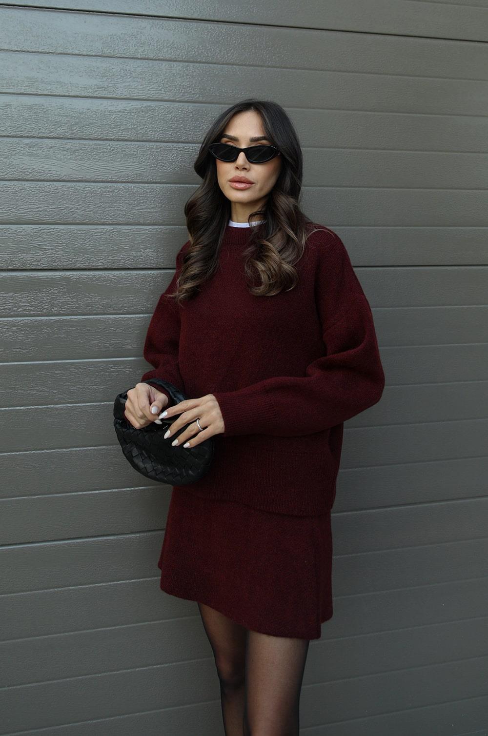 Gloria - Two-Piece Set: Sweater and Skirt