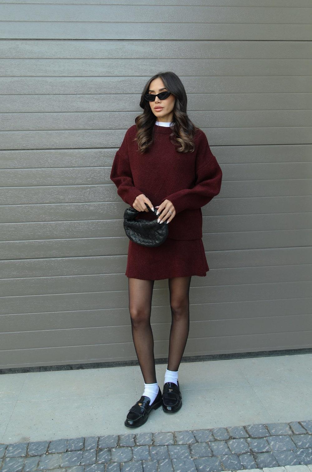 Gloria - Two-Piece Set: Sweater and Skirt