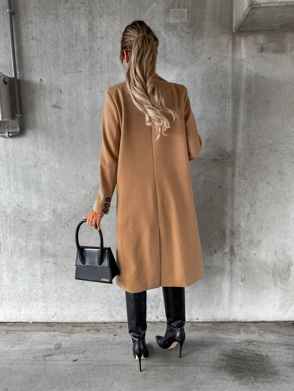 Amelia - Luxe Lange Damesmantel