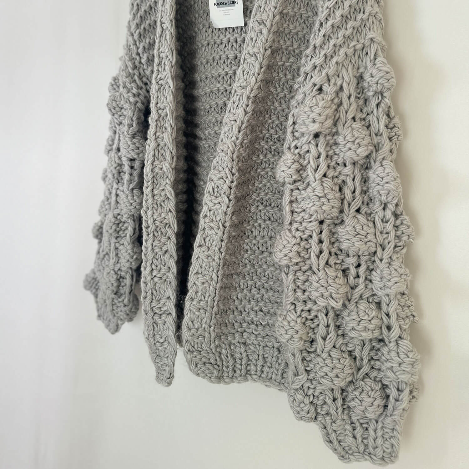 Louisa Popcorn Bubble Sleeve Cardigan