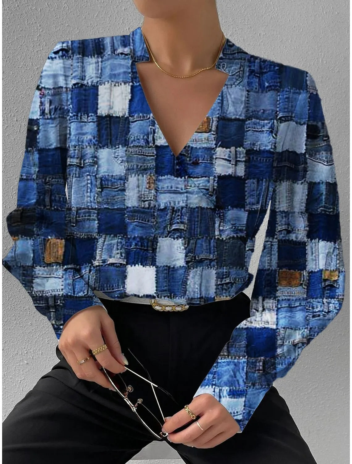 Sophie Luxe Blouse met Lange Mouwen – Tijdloze Elegantie & Comfort