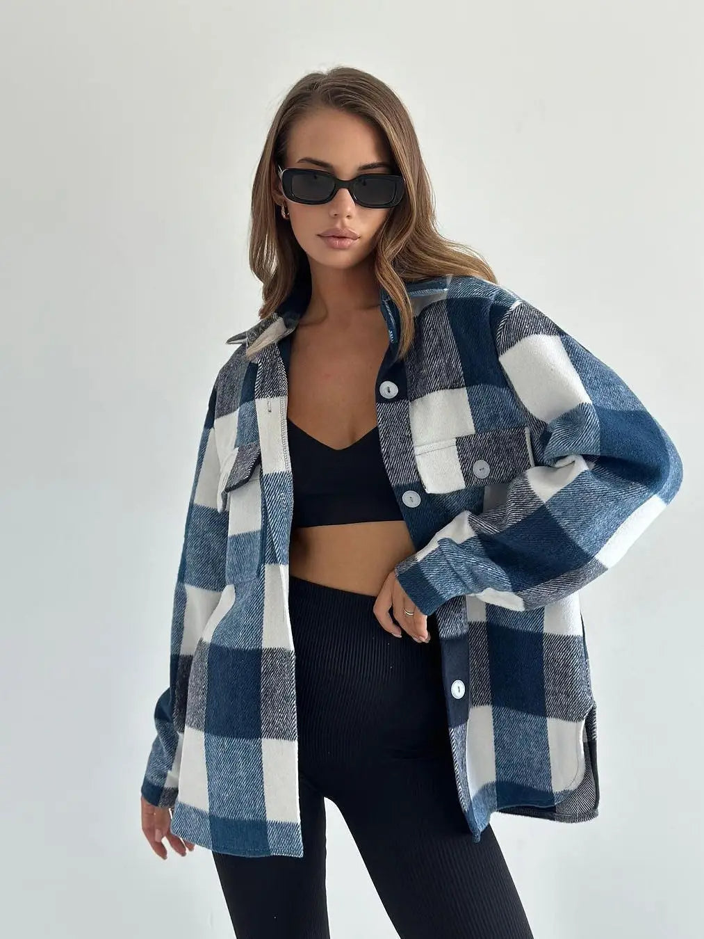 Elisay Luxe Ladies Karo-Jacket - Stylish and Comfortable for Autumn