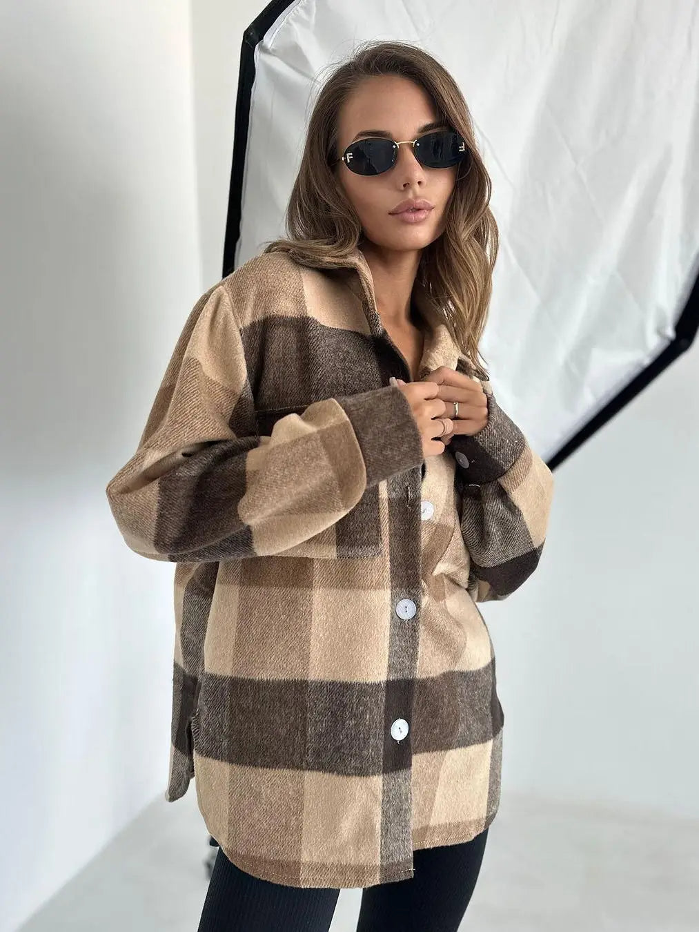 Elisay Luxe Ladies Karo-Jacket - Stylish and Comfortable for Autumn