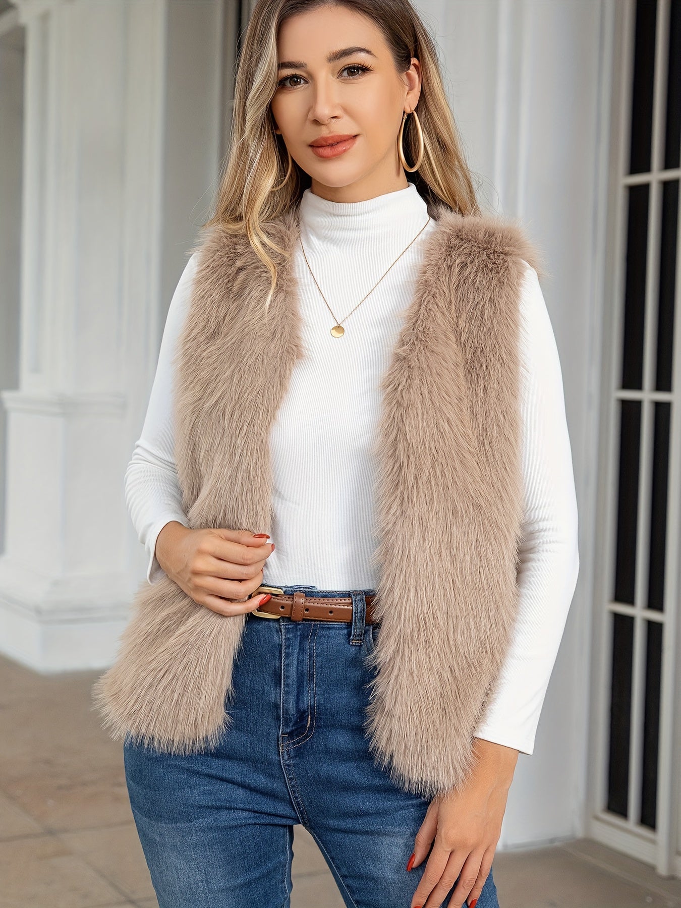 Chique Faux Fur Gilet - Amélie