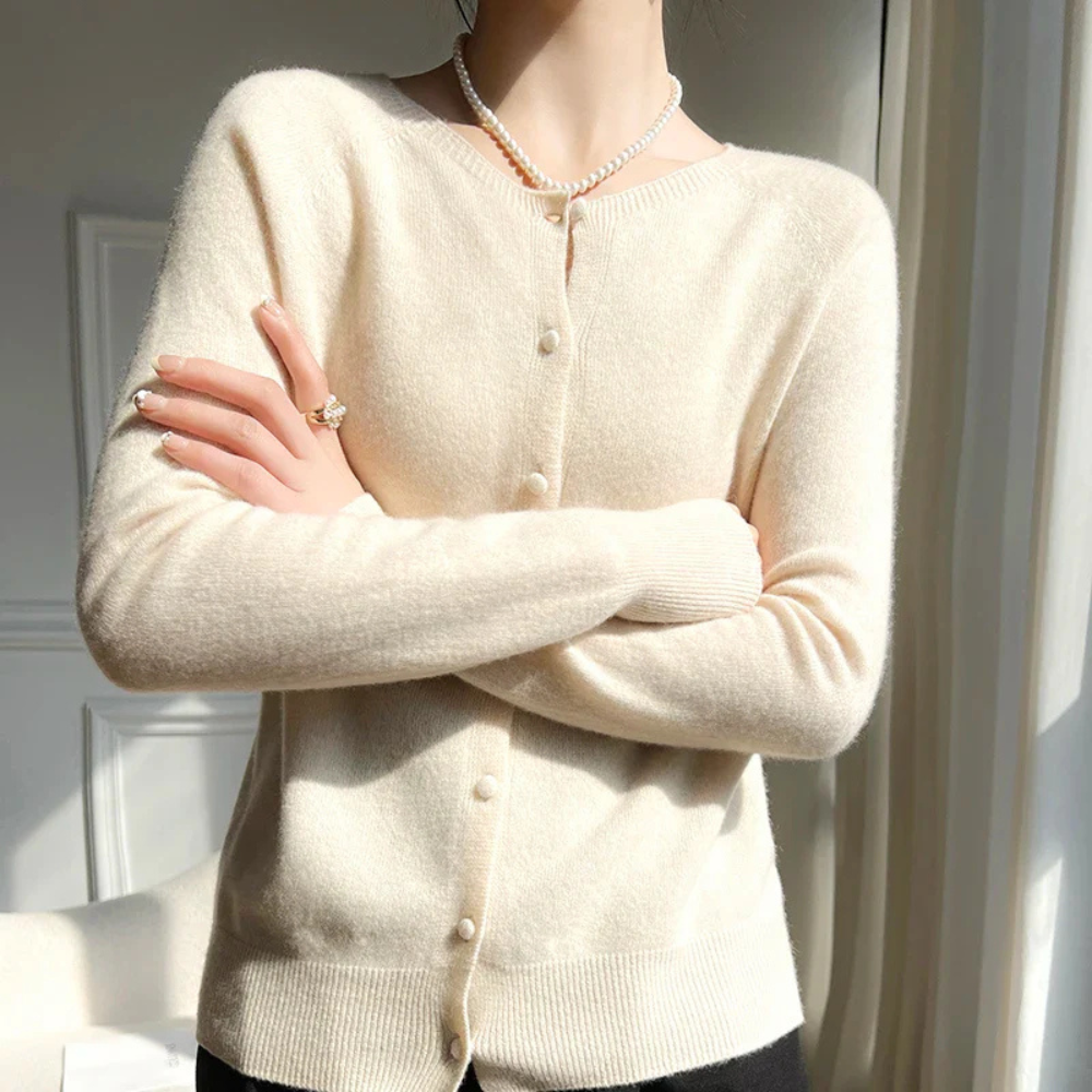 Eliza - Warme Pastelkleurige Cardigan voor Elke Gelegenheid