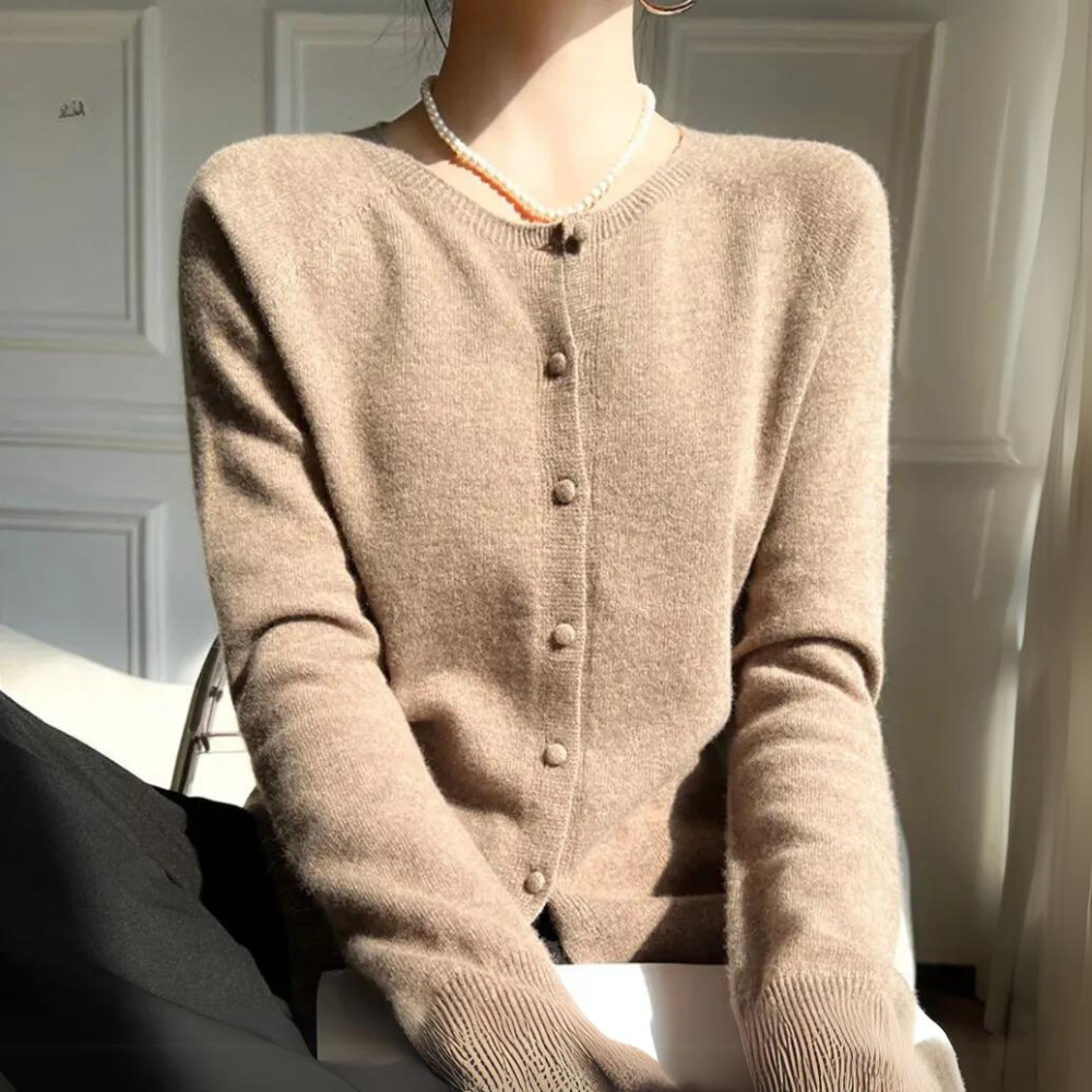 Eliza - Warme Pastelkleurige Cardigan voor Elke Gelegenheid