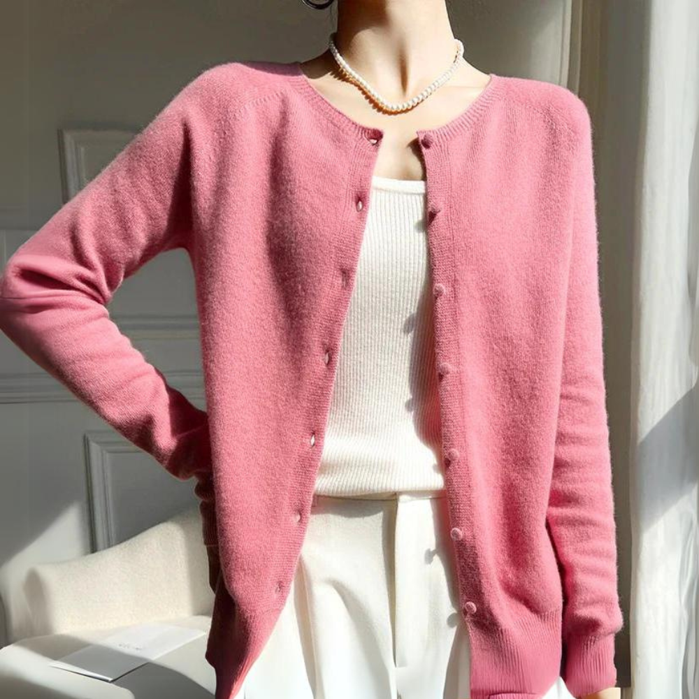 Eliza - Warme Pastelkleurige Cardigan voor Elke Gelegenheid