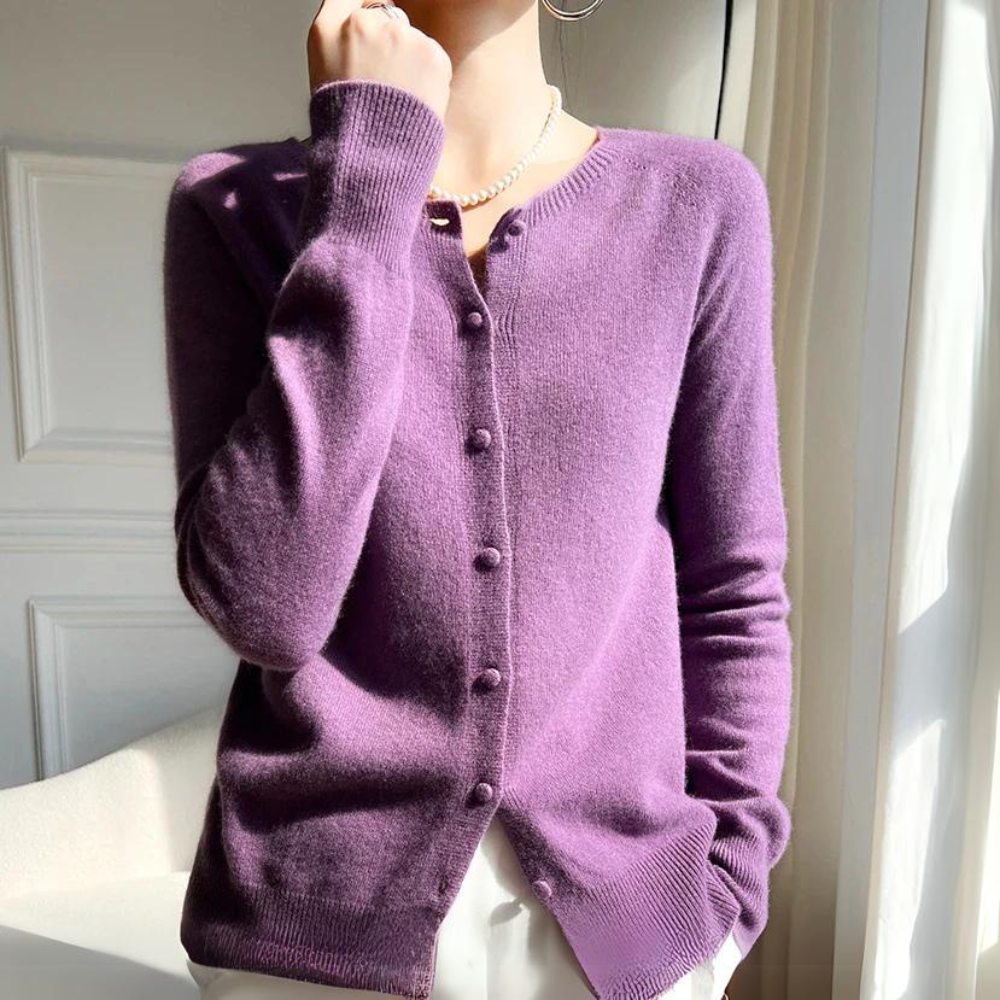 Eliza - Warme Pastelkleurige Cardigan voor Elke Gelegenheid