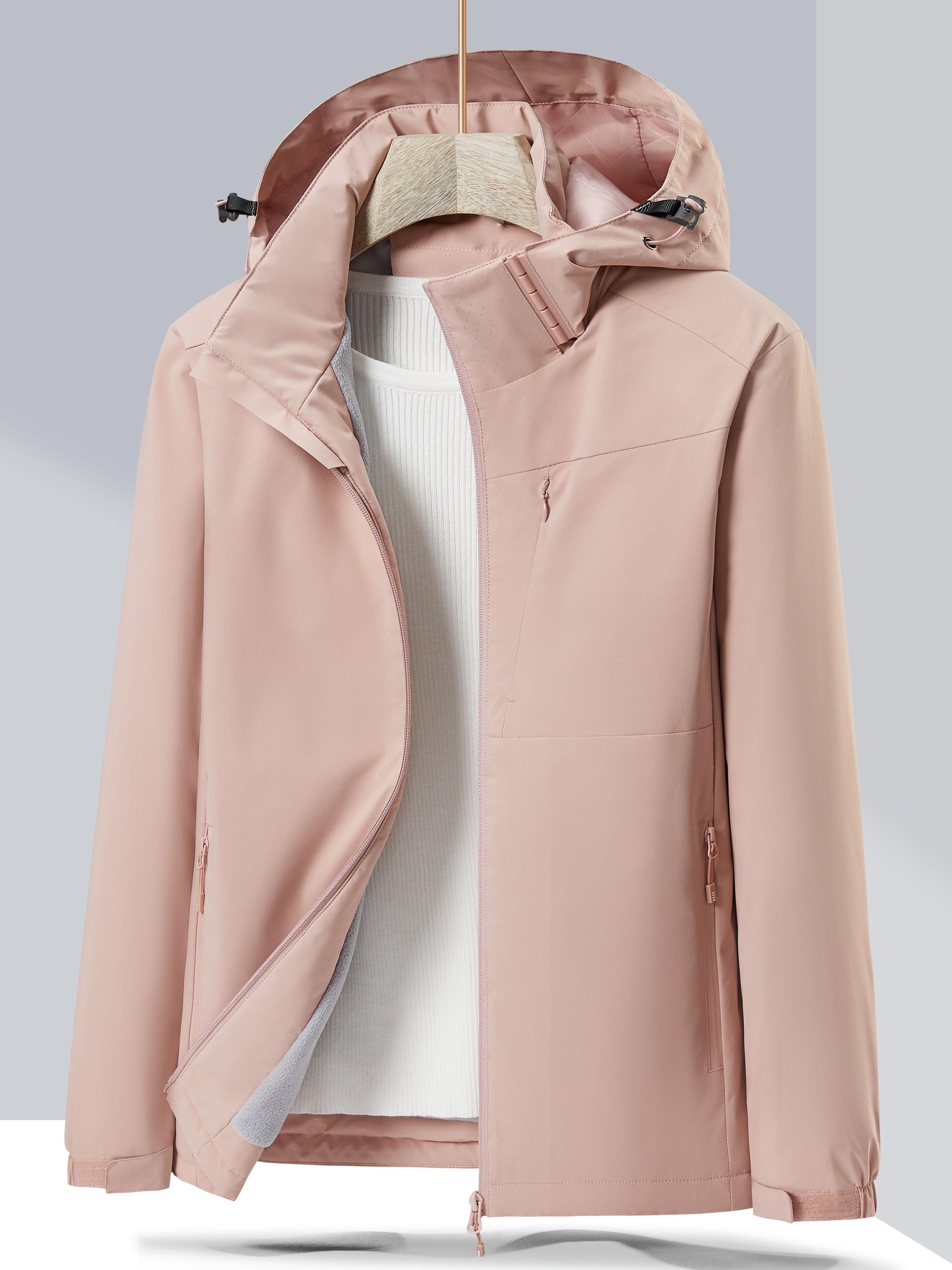 Livia - Waterdichte Fleece Winterjas - Elegant & Functioneel - Met Capuchon