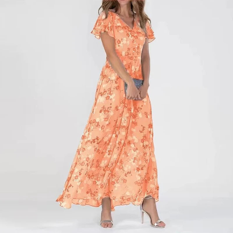 Isabella Elegante Bloemenjurk – Vrouwelijk & Comfortabel