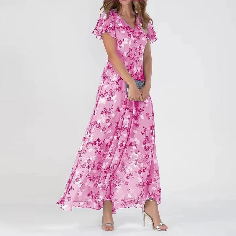 Isabella Elegante Bloemenjurk – Vrouwelijk & Comfortabel