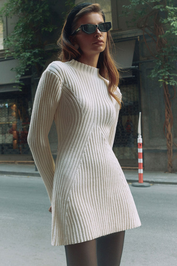 Amélie Franse Gebreide Mini Jurk