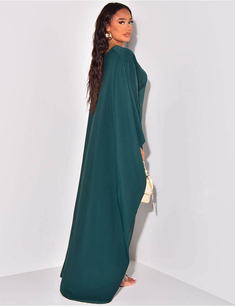 Noor Vloeiende Cape Jurk