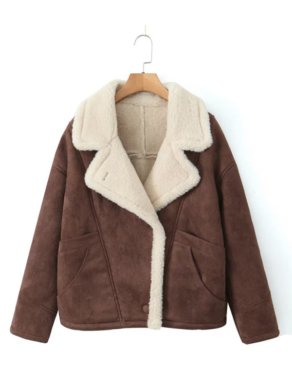 Fenna Comfortabele Shearling Jas met Warme Voering