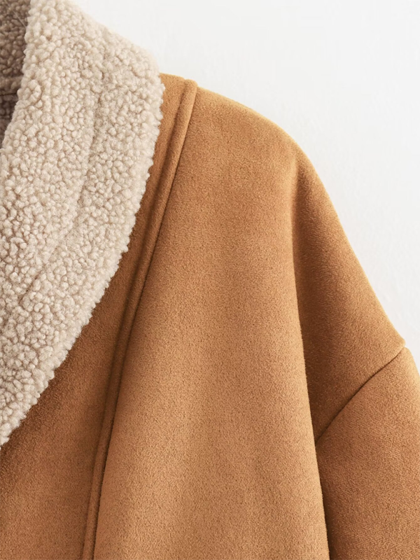 Amber Luxe Shearling Jacket with Soft Lining