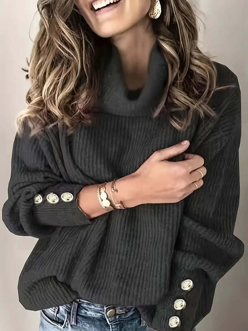 Elise - Casual Cotton Turtleneck - Comfortable and Timeless Design