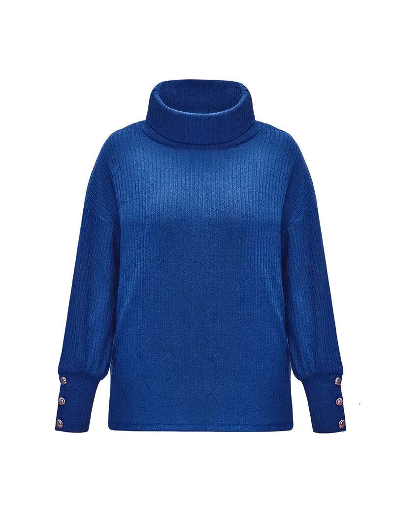 Elise - Casual Cotton Turtleneck - Comfortable and Timeless Design