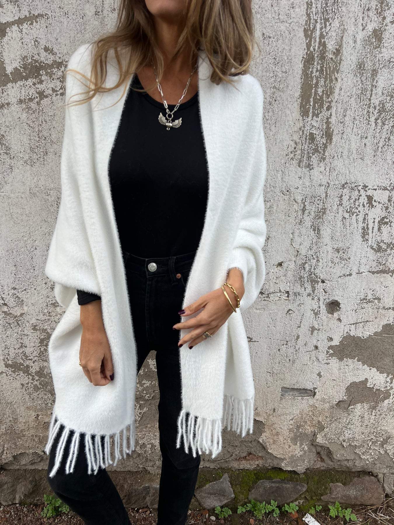 Zara Luxe gebreid vest met verfijnde details