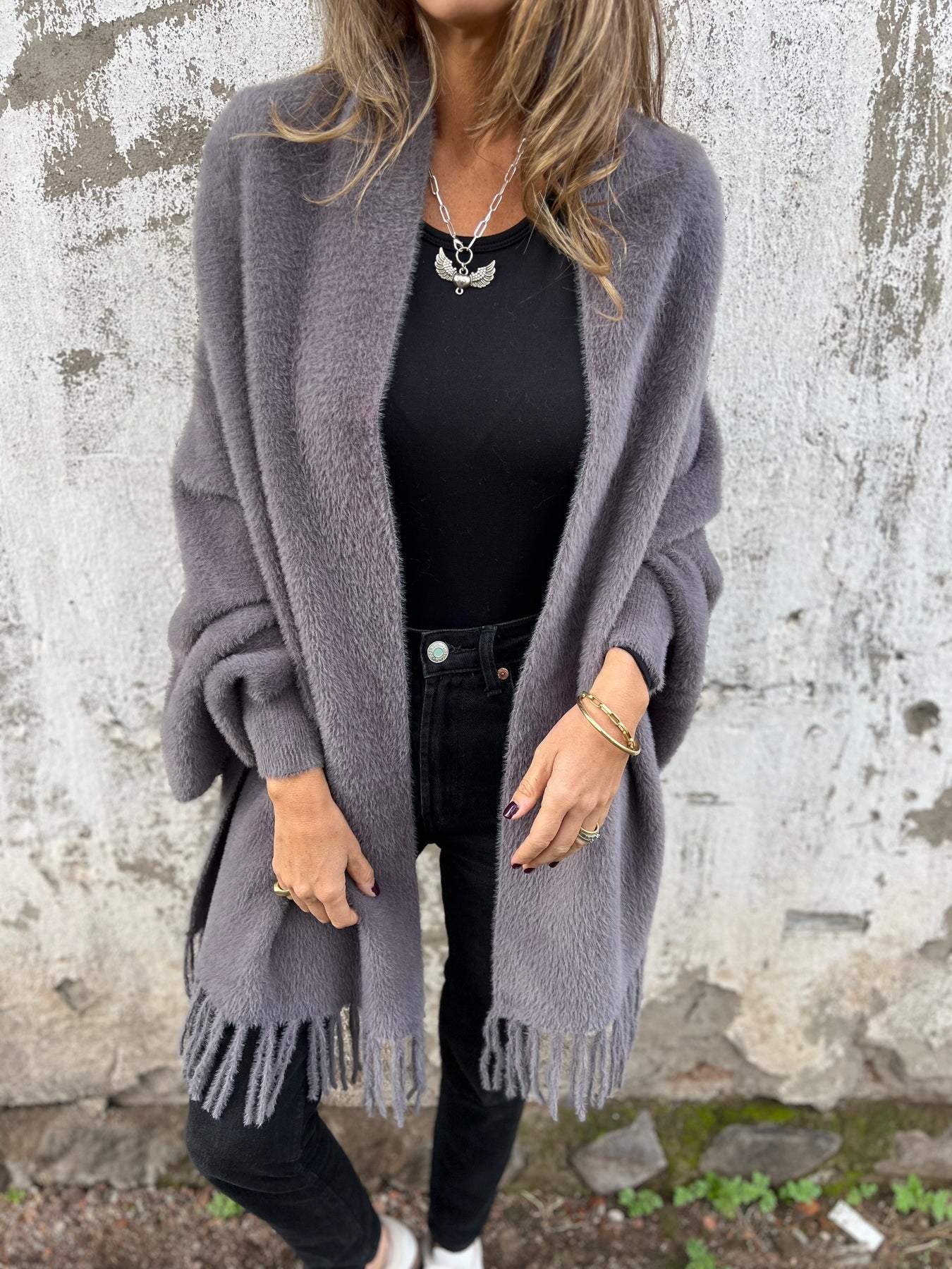 Zara Luxe gebreid vest met verfijnde details