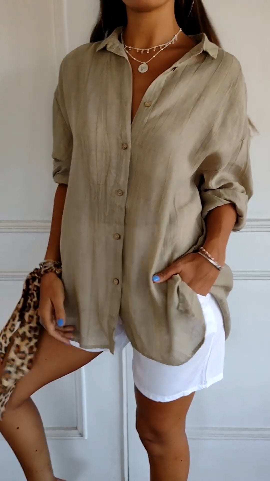 Isabelle Luxe Plissé Blouse – Elegant & Verfijnd