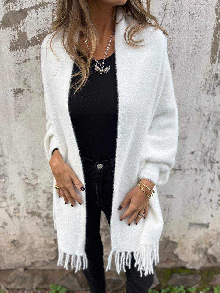Zara Luxe gebreid vest met verfijnde details