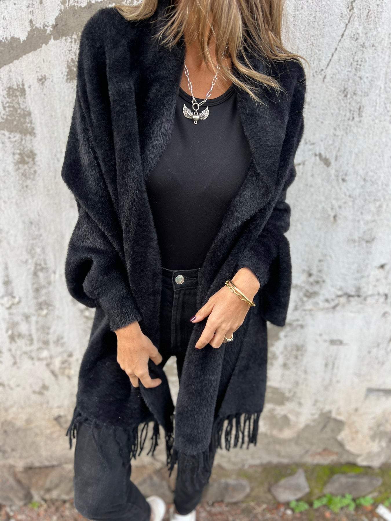 Zara Luxe gebreid vest met verfijnde details