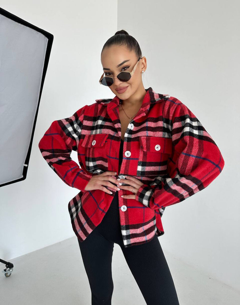 Elisay Luxe Ladies Karo-Jacket - Stylish and Comfortable for Autumn