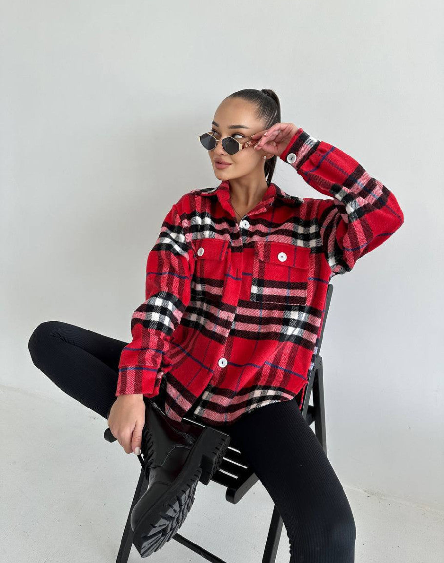 Elisay Luxe Ladies Karo-Jacket - Stylish and Comfortable for Autumn