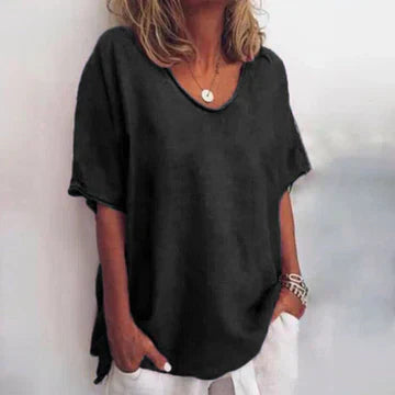 Erika Comfortabele Zomer Top met Relaxed Fit – Voor Stijlvolle Lichtheid
