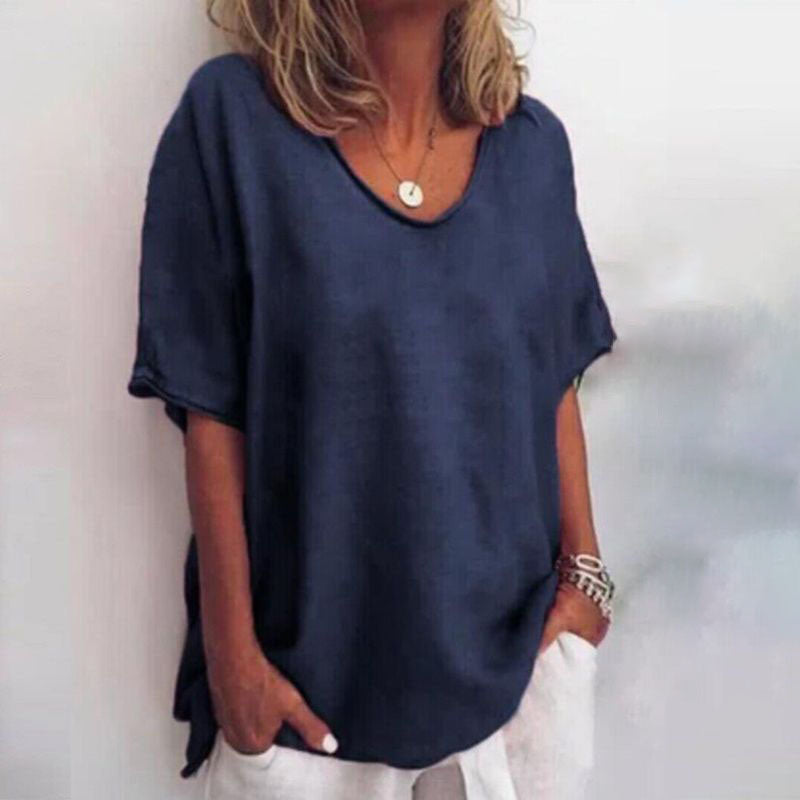 Erika Comfortabele Zomer Top met Relaxed Fit – Voor Stijlvolle Lichtheid