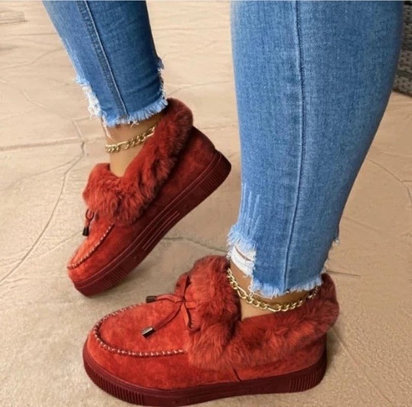 Eline Comfortabele Winterinstappers met Luxe Bontvoering