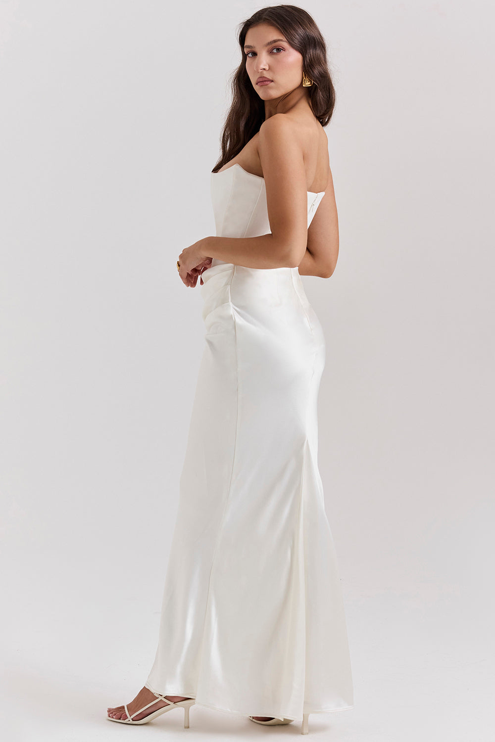 Amara Verfijnde Strapless Jurk