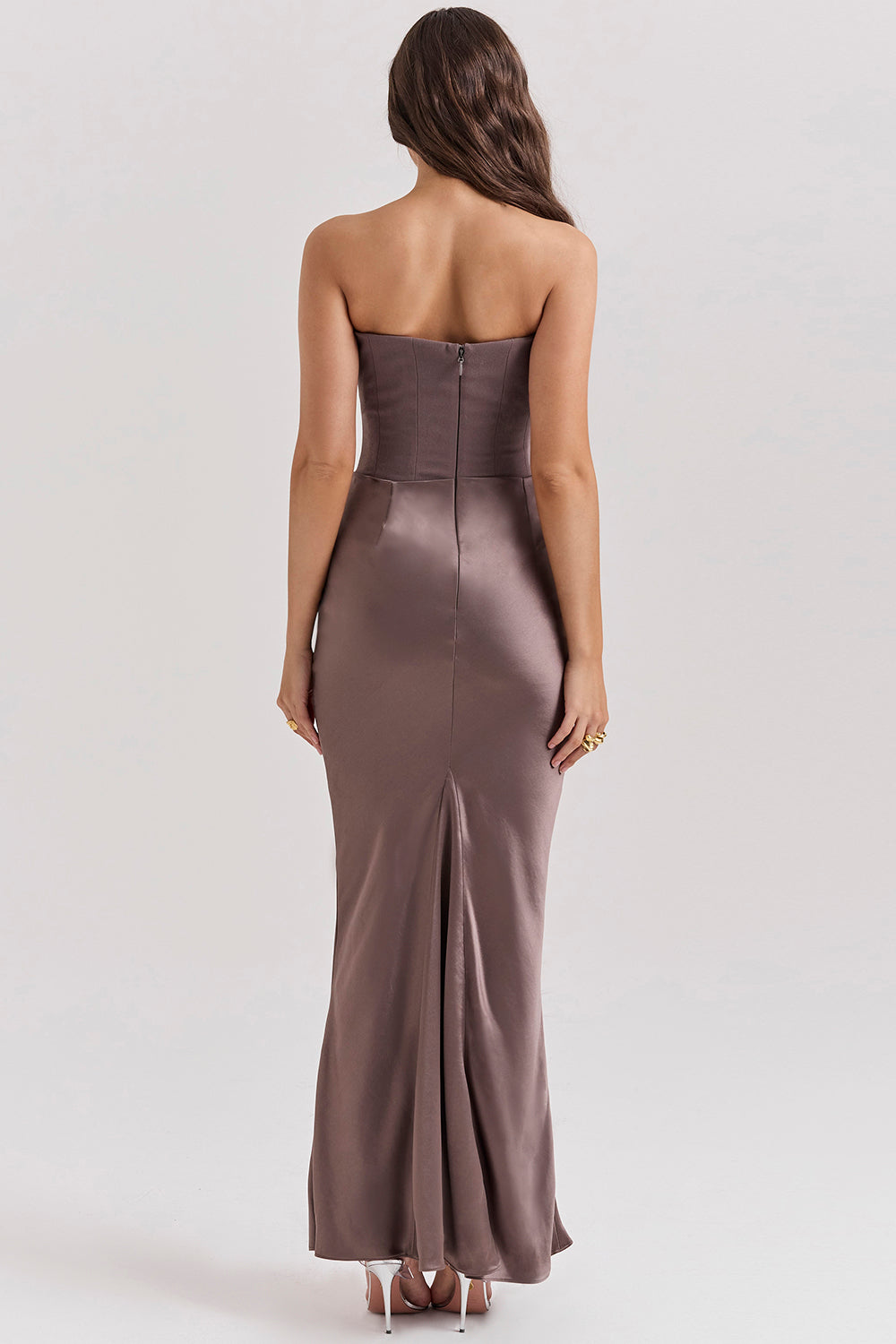 Amara Verfijnde Strapless Jurk