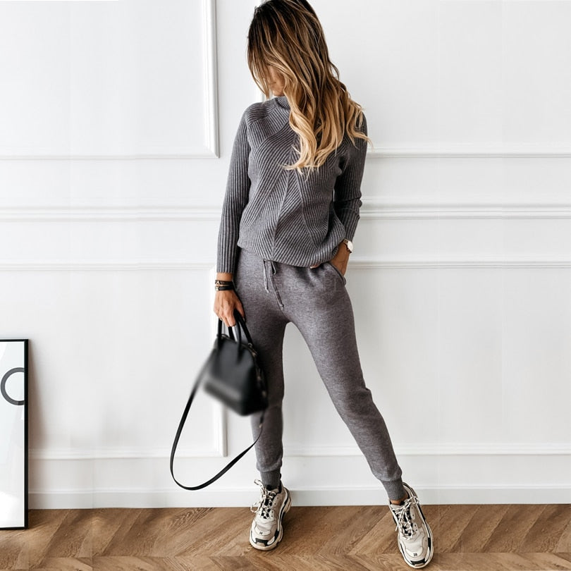 Andrea - Luxe comfortabele sweater en broekenset