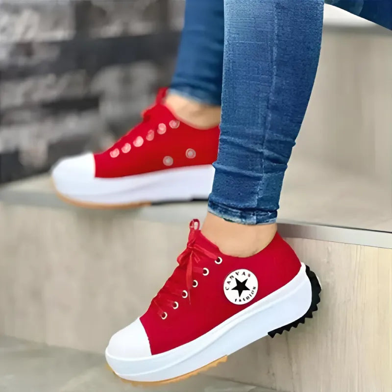 Lena Comfortabele Platform Sneakers – Trendy & Veelzijdig