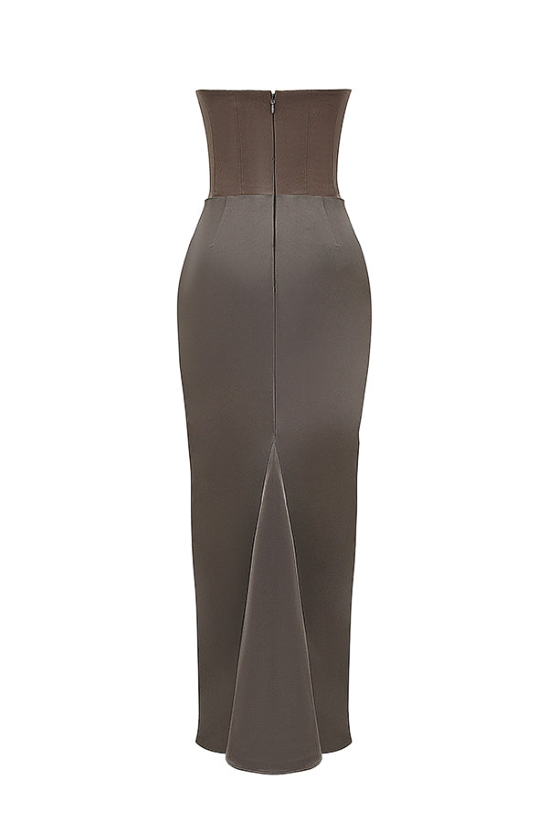 Amara Verfijnde Strapless Jurk