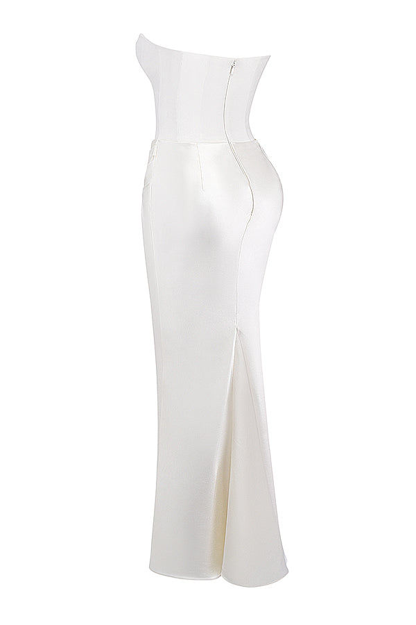 Amara Verfijnde Strapless Jurk