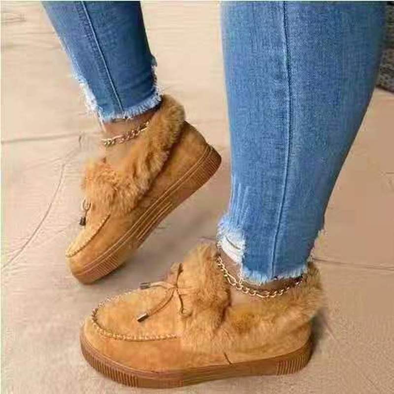 Eline Comfortabele Winterinstappers met Luxe Bontvoering