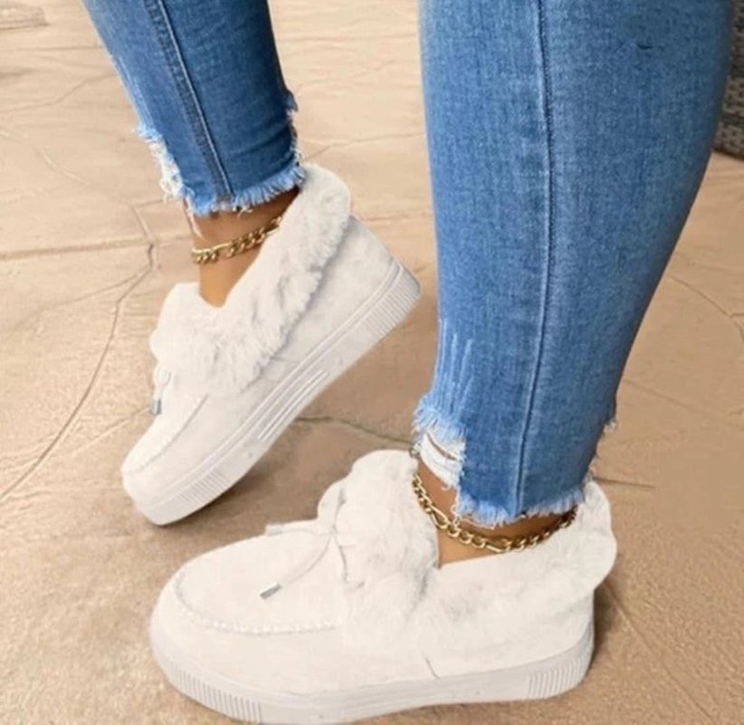 Eline Comfortabele Winterinstappers met Luxe Bontvoering