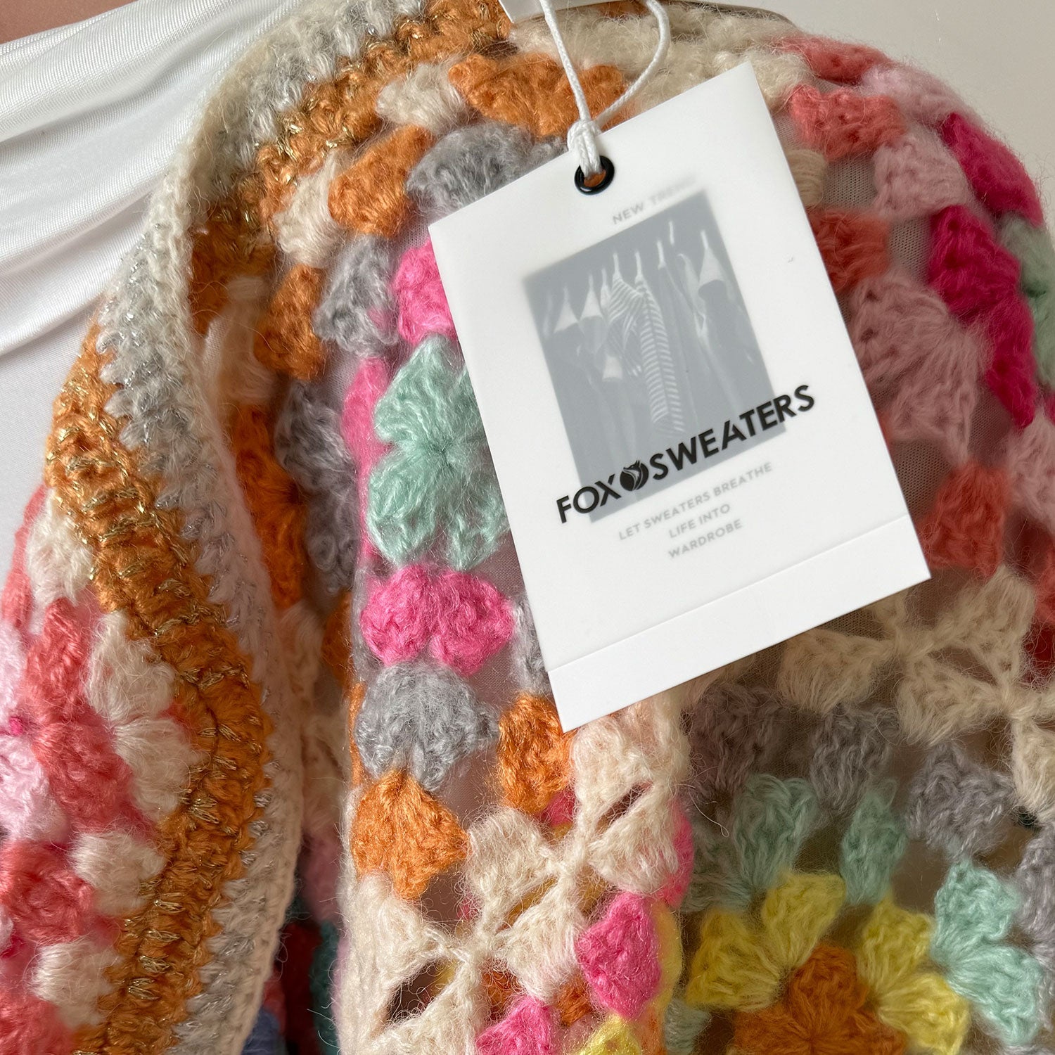 Mila Cropped Granny Square Cardigan