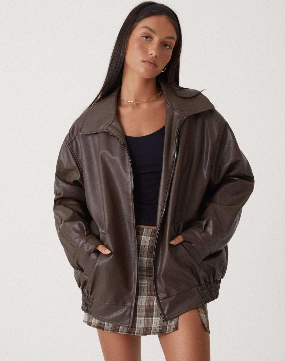 Lara Oversized Leren Jas