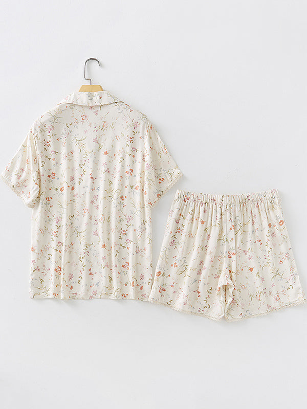 Emilie Summer Print Cotton Pajama Set