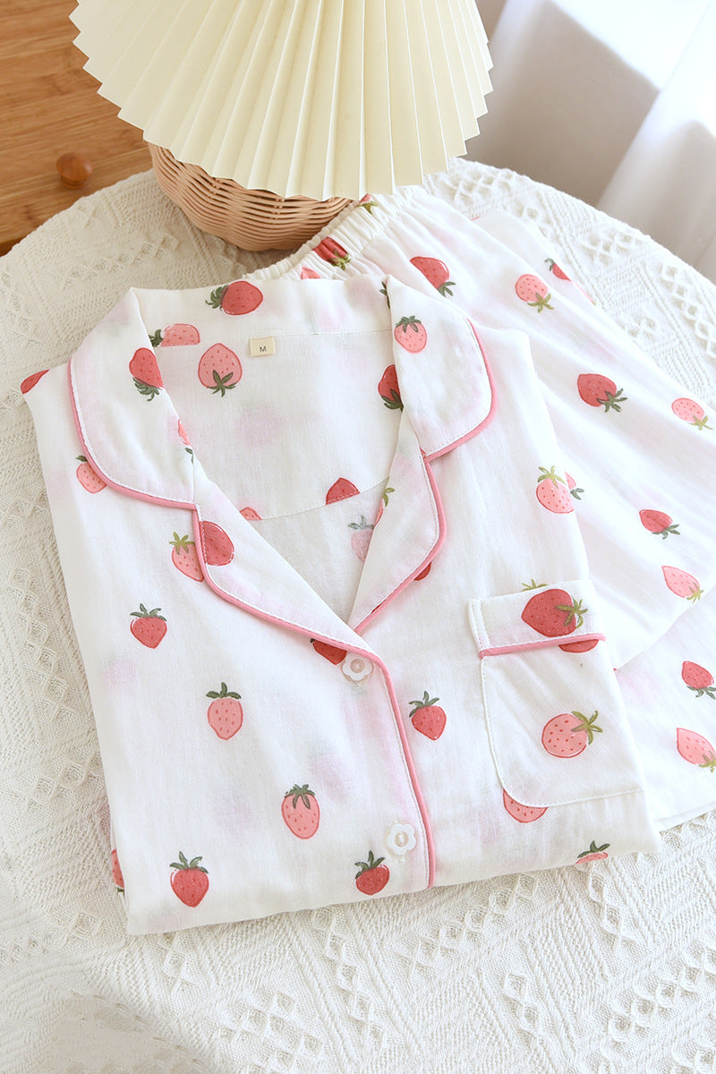 Fleur Luxe Cotton Pajama Set